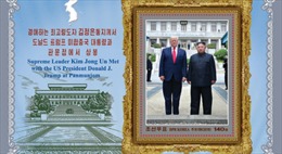 Triều Tiên ra mắt bộ tem kỷ niệm cuộc gặp thượng đỉnh Trump-Kim ở DMZ