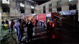 Số nạn nhân thiệt mạng trong vụ cháy bệnh viện điều trị COVID-19 ở Iraq tăng lên 82 người