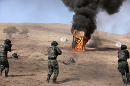 Trung Quốc tập trận chống khủng bố gần biên giới Afghanistan