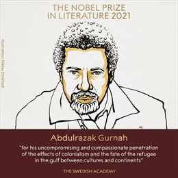 Giải Nobel Văn học năm 2021 thuộc về nhà văn người Tanzania Abdulrazak Gurnah