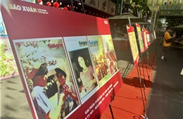 'Báo Xuân tiến bước thời đại số' lần đầu được triển lãm tại Đường sách TP Hồ Chí Minh