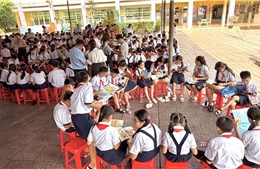 'Mở sách - Mở tương lai' lan tỏa văn hóa đọc trong học sinh tiểu học