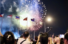 TP Hồ Chí Minh rực rỡ pháo hoa, người dân nô nức vui đón đại lễ 