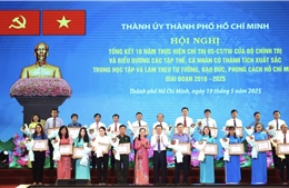 TP Hồ Chí Minh vinh danh 341 gương điển hình trong học tập và làm theo lời Bác