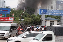 Cháy lớn gần trụ sở Liên đoàn Bóng đá Việt Nam 