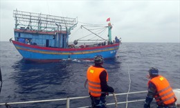 Cảnh sát biển cứu thành công 2 tàu cá gặp nạn trên biển Nghệ An
