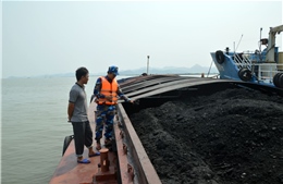 Cảnh sát biển tạm giữ 900 tấn than không rõ nguồn gốc