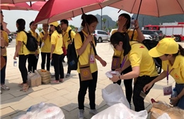 Nét đẹp tình nguyện viên ở Đại lễ Phật đản Vesak 2019