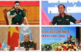 Bốn tướng Quân đội thôi giữ chức Thứ trưởng Bộ Quốc phòng từ ngày 1/6/2021