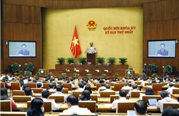 Ngày 25/7, Quốc hội tiếp tục làm việc tại hội trường thảo luận về tình hình kinh tế - xã hội