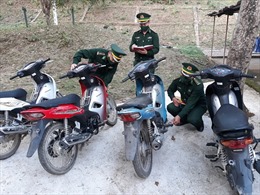 Bộ đội Biên phòng Sơn La thu giữ 6 xe máy không rõ nguồn gốc đưa qua biên giới tiêu thụ