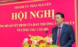Ông Dương Văn Lượng giữ chức Bí thư Thành ủy Thái Nguyên
