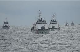 Cảnh sát biển diễn tập chiến thuật vòng tổng hợp và bắn đạn thật 