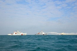 Cảnh sát biển kết thúc chuyến tuần tra liên hợp trên vùng biển Vịnh Bắc Bộ
