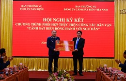 Cảnh sát biển ký kết chương trình phối hợp với tỉnh Nam Định