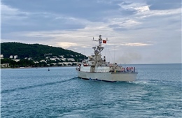Biên đội tàu Hải quân lên đường thực hiện nhiệm vụ đối ngoại quốc phòng