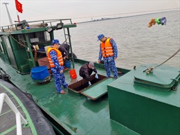 Cảnh sát biển tạm giữ 20.000 kg dầu FO không rõ nguồn gốc