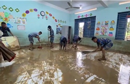 Lực lượng Hải quân tập trung hỗ trợ nhân dân Khánh Hòa, Đắk Lắk khắc phục hậu quả mưa lũ