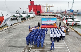 Tàu CSB 8004 xuất phát lên đường đi thăm và làm việc tại Nhật Bản