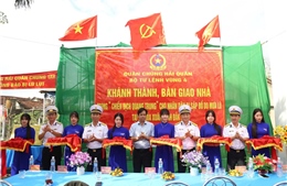 Hải quân khánh thành 8 căn nhà cho các hộ dân hai tỉnh Khánh Hòa, Đắk Lắk