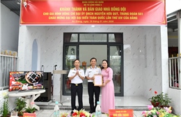 Vùng 5 Hải quân bàn giao nhà đồng đội cho quân nhân có hoàn cảnh khó khăn