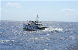 Chính ủy Cảnh sát biển trực tiếp kiểm tra lực lượng chống khai thác IUU vùng biển giáp ranh