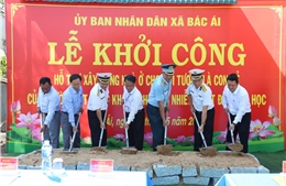 Hải quân xuất quân thi công xây dựng nhà ở hỗ trợ gia đình chính sách 