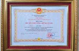 Thượng sĩ Kpă Thiêp - Chiến sĩ Quân đoàn 34 được truy tặng Huân chương Dũng cảm