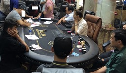 Triệt phá tổ chức cờ bạc trá hình bằng hình thức Poker do Việt kiều điều hành