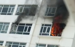 Hà Nội: Kịp thời dập tắt đám cháy tại căn hộ chung cư