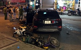 Vụ ô tô đâm 10 xe máy khiến nhiều người bị thương: Lái xe đã ra trình diện