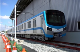 Chạy thử đoàn tàu metro Bến Thành - Suối Tiên tại depot Long Bình