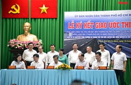 Ký giao ước thi đua giải phóng mặt bằng dự án Vành đai 3 đoạn qua TP Hồ Chí Minh