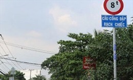 TP Hồ Chí Minh: Điều chỉnh giao thông khu vực cầu Cống đập Rạch Chiếc