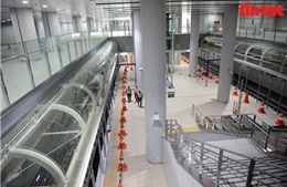 Cận cảnh bên trong ga ngầm lớn nhất tuyến metro Bến Thành - Suối tiên