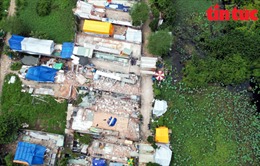 TP Hồ Chí Minh: Tháo dỡ nhà xây trái phép trên đất nông nghiệp ở quận Bình Tân