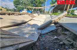 TP Hồ Chí Minh: Xuất hiện sụt lún vỉa hè trước nhà ga T3 sân bay Tân Sơn Nhất