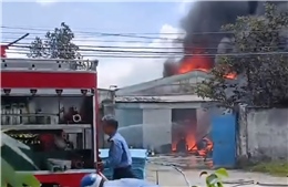 TP Hồ Chí Minh: Khống chế vụ cháy lớn trong Khu công nghiệp Tân Phú Trung