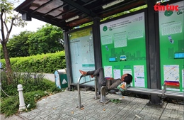 TP Hồ Chí Minh: Nhà chờ xe buýt bị chiếm dụng