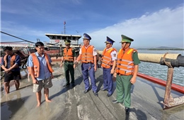 Bộ Tư lệnh Vùng Cảnh sát biển 3 bắt giữ tàu vận chuyển cát trái phép 