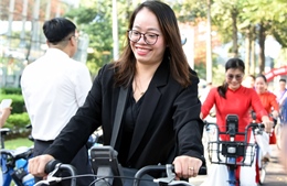 TP Hồ Chí Minh: Đưa vào sử dụng làn đường dành riêng cho xe đạp