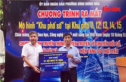 TP Hồ Chí Minh ra mắt mô hình 'Khu phố số' tại phường Bình Hưng Hòa