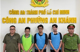 Bắt nhóm đối tượng giả danh Cảnh sát hình sự để cưỡng đoạt tiền người đi đường