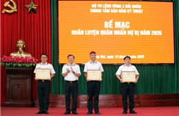 Vùng 2 Hải quân hoàn thành huấn luyện quân nhân dự bị năm 2026