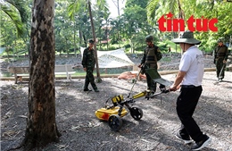 TP Hồ Chí Minh: Siêu âm lòng đất, tìm kiếm hài cốt liệt sĩ tại Công viên Lê Thị Riêng