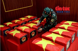 Tiếp tục phát hiện nhiều hài cốt liệt sĩ cùng di vật tại Công viên Lê Thị Riêng