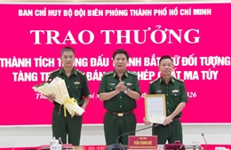 Bộ đội Biên phòng TP Hồ Chí Minh khen thưởng tổ đánh án ma túy