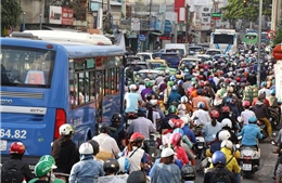 Người dân TP Hồ Chí Minh ùn ùn về quê nghỉ lễ 2/9