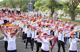 Trên 800 phụ nữ tham gia đồng diễn thể dục tại TP Hồ Chí Minh