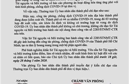 Kỷ luật một phó giám đốc sở vì ra văn bản gây hoang mang dư luận